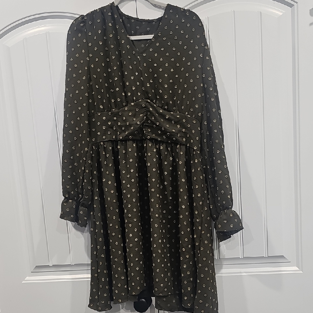 💥Womens 2x Olive Green Dress💥